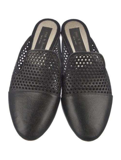 Rag & Bone Leather Lasercut Accents Mules