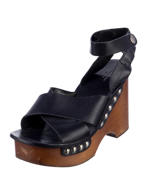 Rag & Bone Leather Studded Accents Slingback Sandals