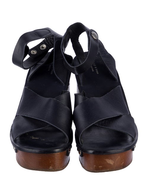 Rag & Bone Leather Studded Accents Slingback Sandals