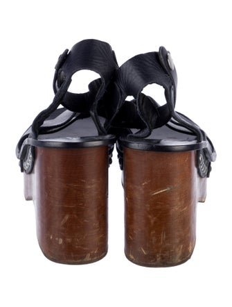 Rag & Bone Leather Studded Accents Slingback Sandals