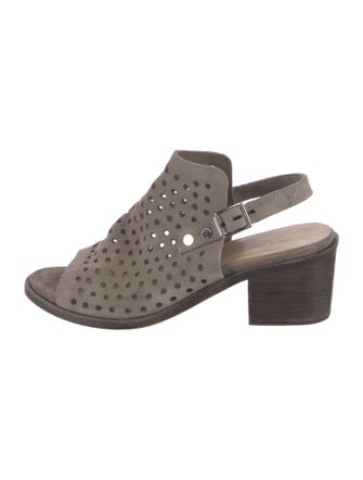 Rag & Bone Suede Lasercut Accents Slingback Sandals
