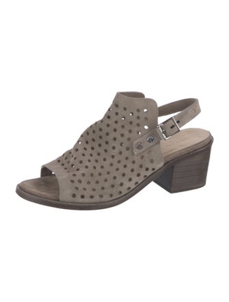 Rag & Bone Suede Lasercut Accents Slingback Sandals