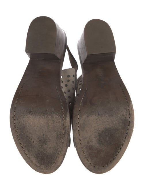 Rag & Bone Suede Lasercut Accents Slingback Sandals