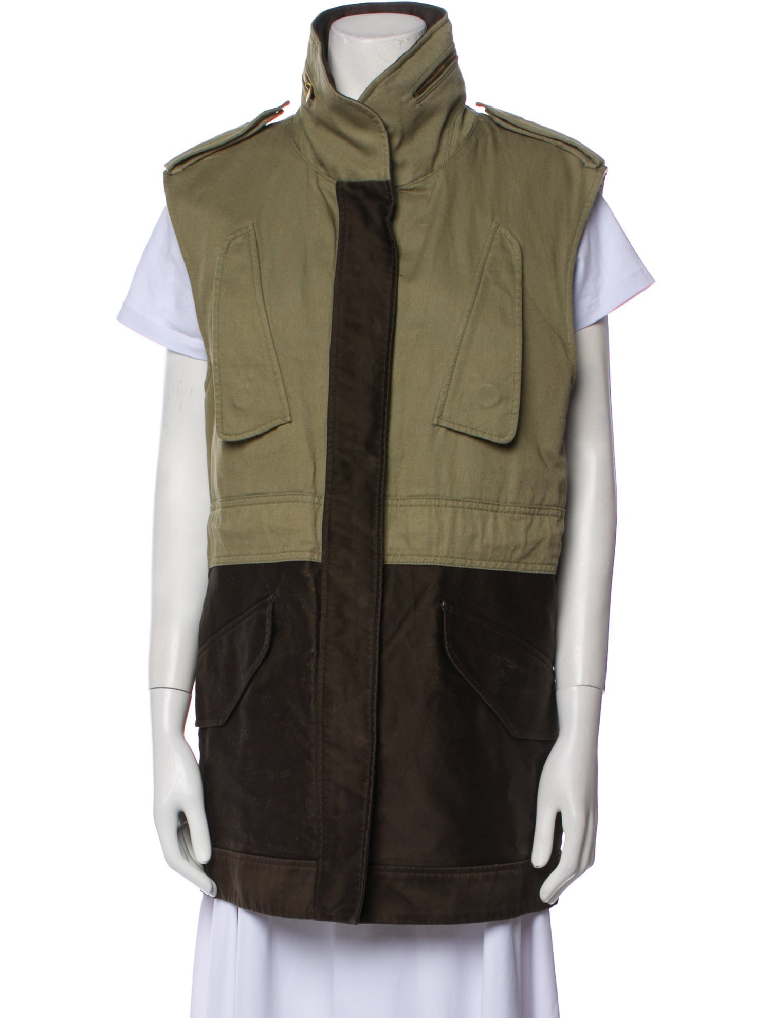 Rag & Bone Colorblock Pattern Vest