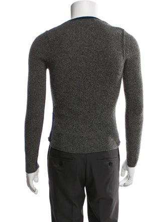 Rag & Bone Merino Wool Plaid Print Cardigan