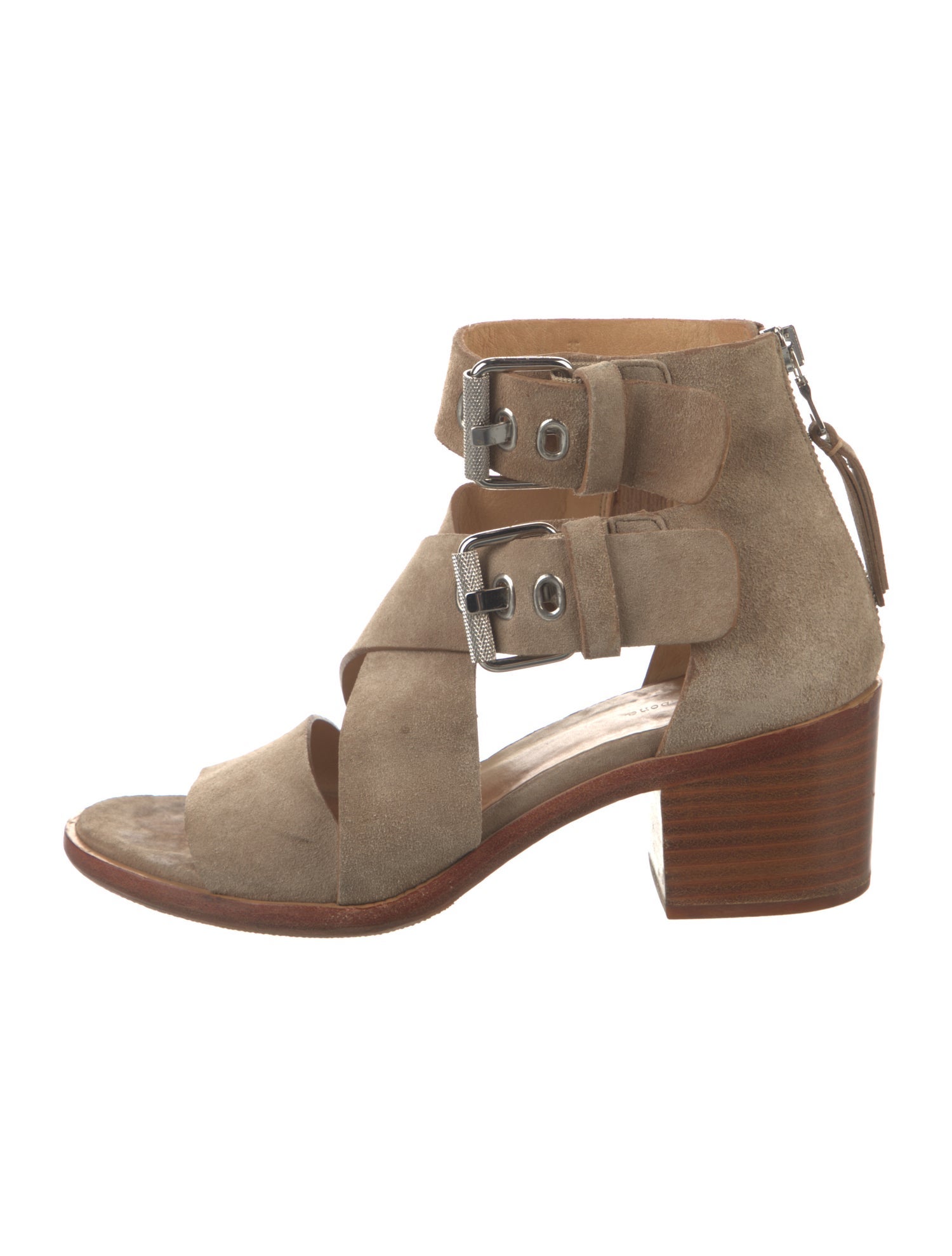 Rag & Bone Suede Cutout Accent Sandals