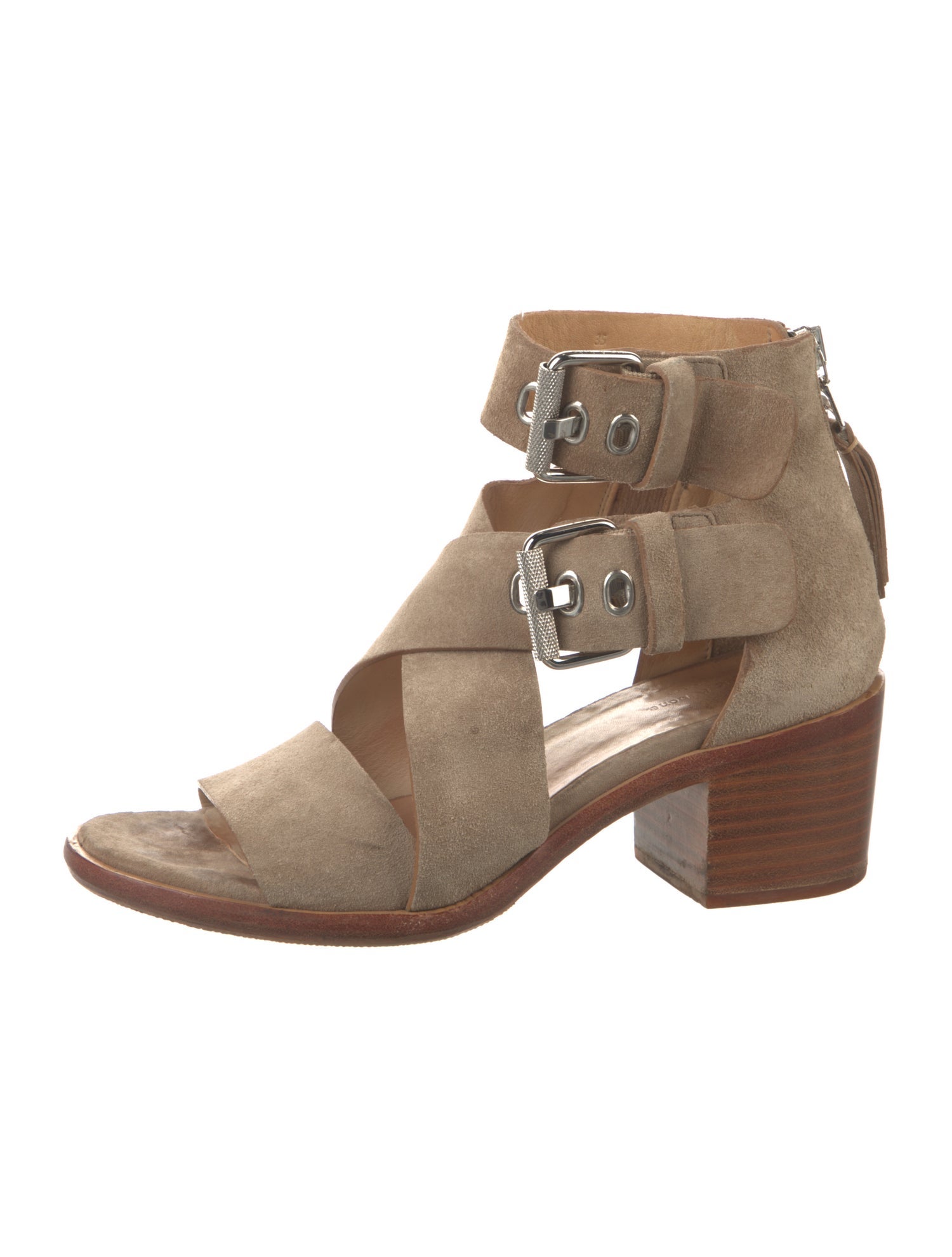 Rag & Bone Suede Cutout Accent Sandals