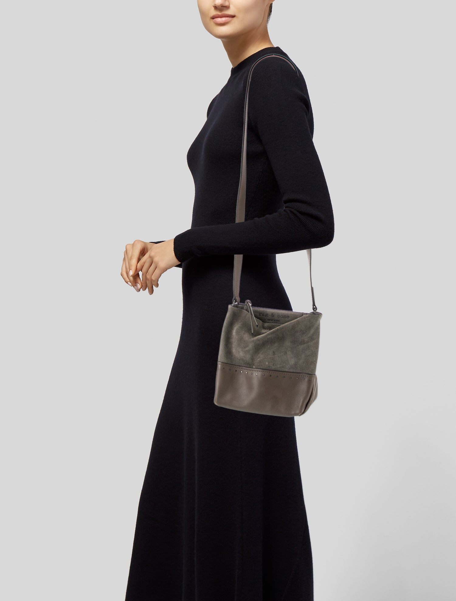 Rag & Bone Suede Messenger Bag