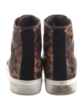 Rag & Bone Leather Animal Print Sneakers