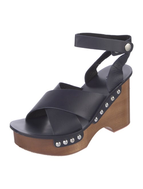Rag & Bone Leather Studded Accents Slingback Sandals