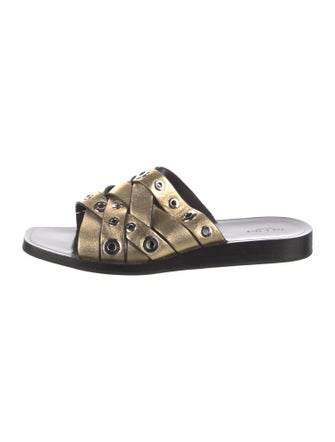 Rag & Bone Leather Printed Slides