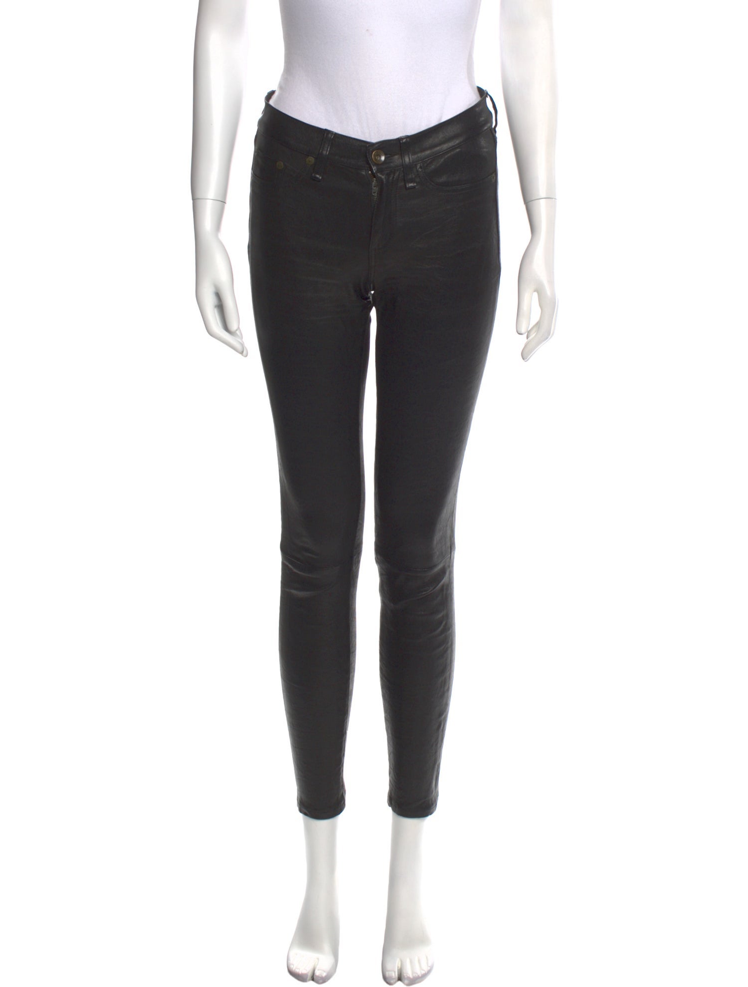 Rag & Bone Leather Skinny Leg Pants