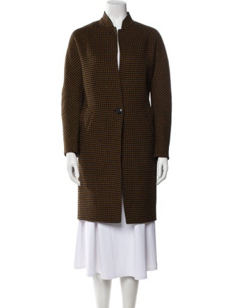 Rag & Bone Wool Houndstooth Print Coat