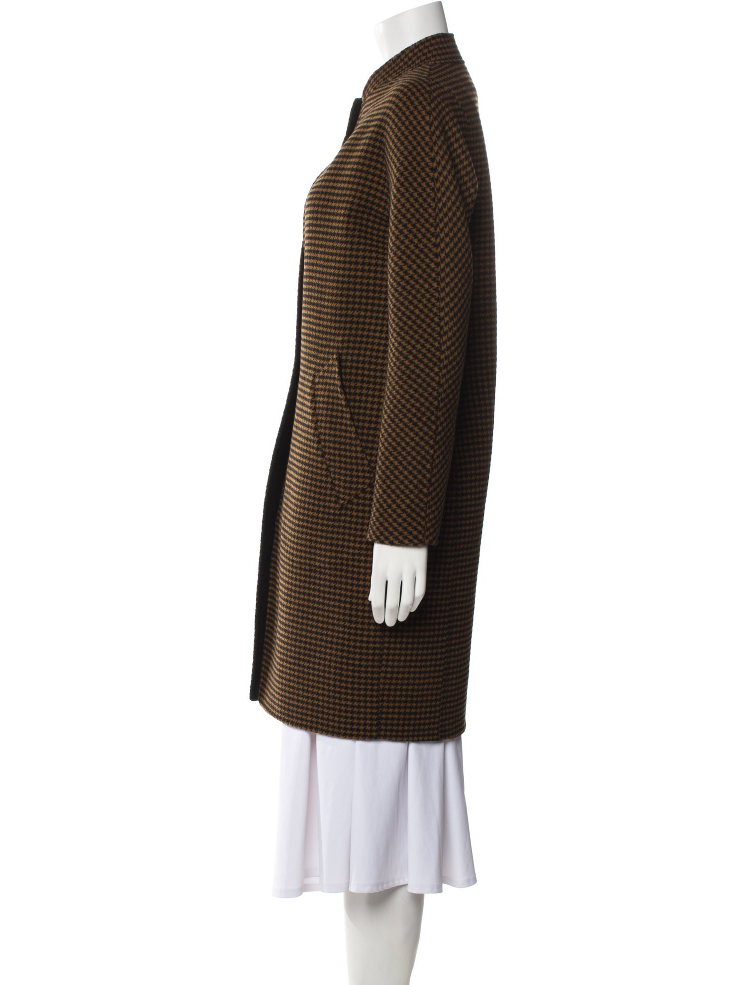 Rag & Bone Wool Houndstooth Print Coat