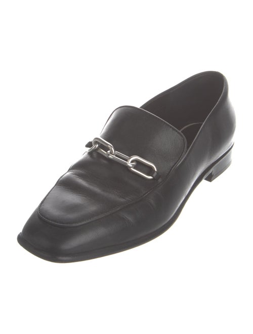 Rag & Bone Leather Chain-Link Accents Loafers