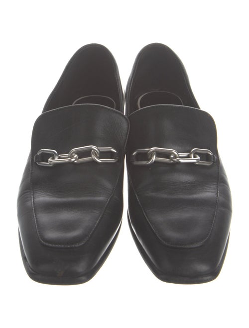 Rag & Bone Leather Chain-Link Accents Loafers