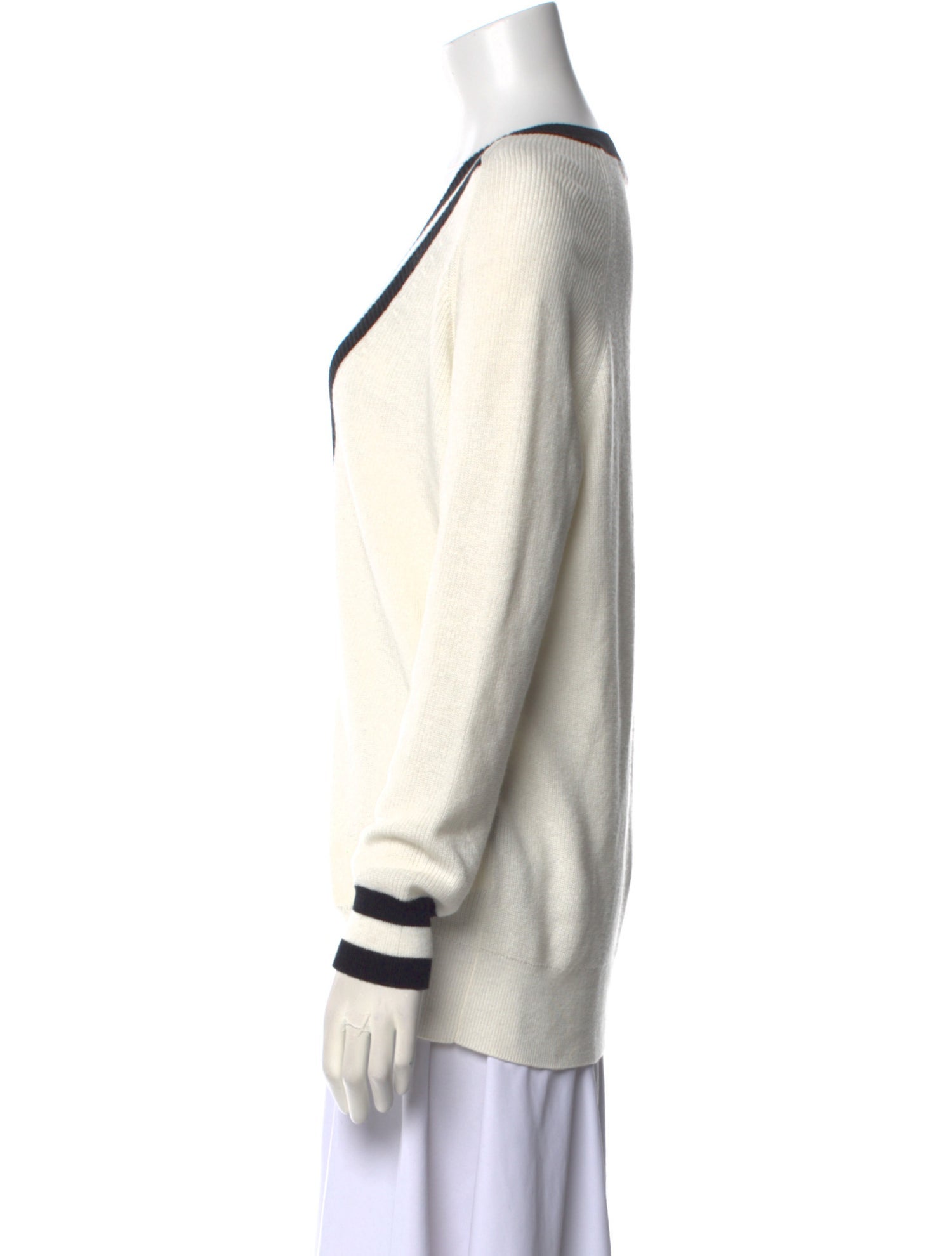 Rag & Bone Striped V-Neck Sweater