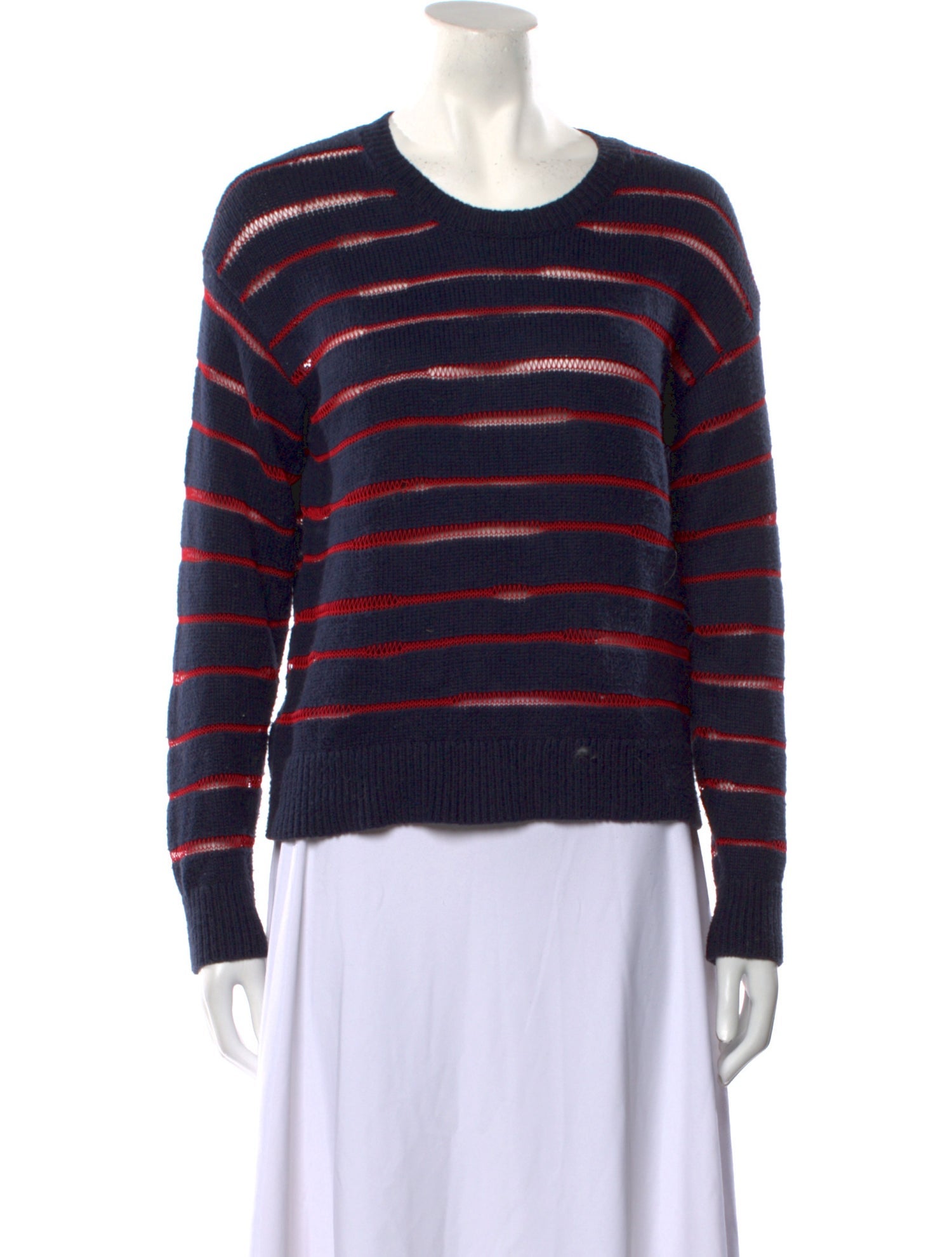 Rag & Bone Striped Scoop Neck Sweater