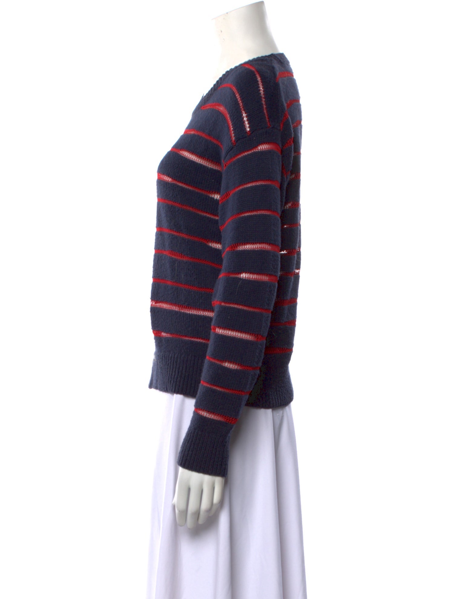 Rag & Bone Striped Scoop Neck Sweater