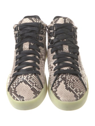 Rag & Bone Leather Animal Print Sneakers
