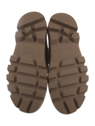 Rag & Bone Suede Fur Trim Combat Boots