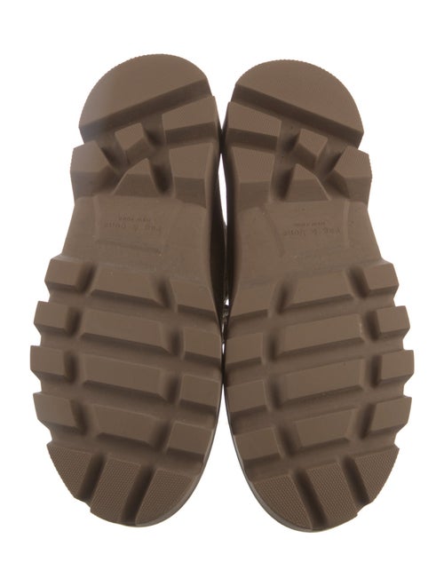 Rag & Bone Suede Fur Trim Combat Boots