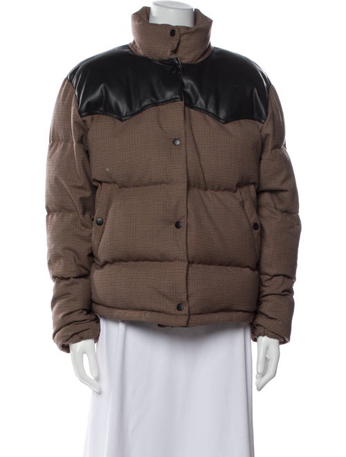 Rag & Bone Wool Plaid Print Down Jacket