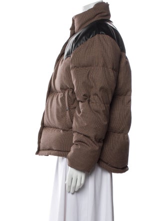 Rag & Bone Wool Plaid Print Down Jacket