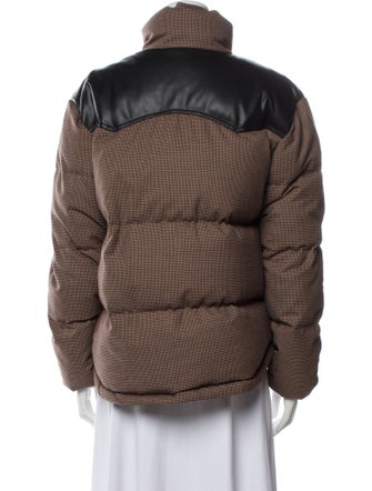 Rag & Bone Wool Plaid Print Down Jacket