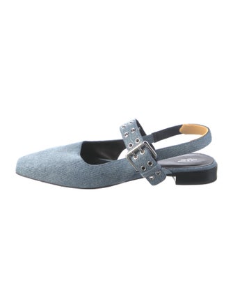 Rag & Bone Denim Slingback Flats