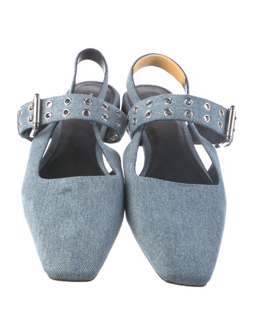 Rag & Bone Denim Slingback Flats