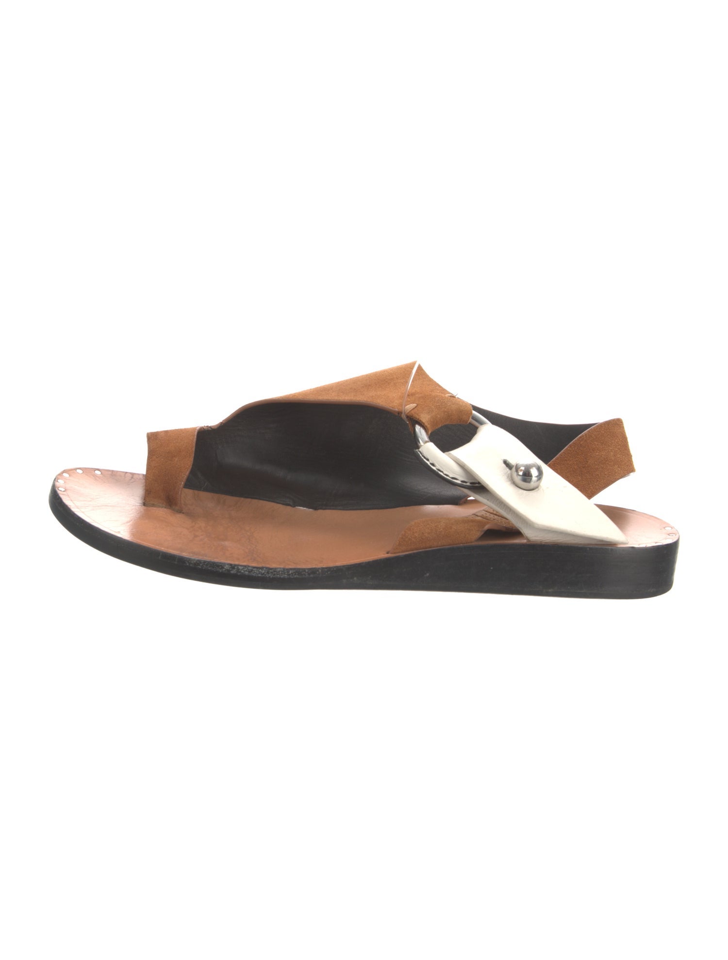 Rag & Bone Suede Colorblock Pattern Slingback Sandals