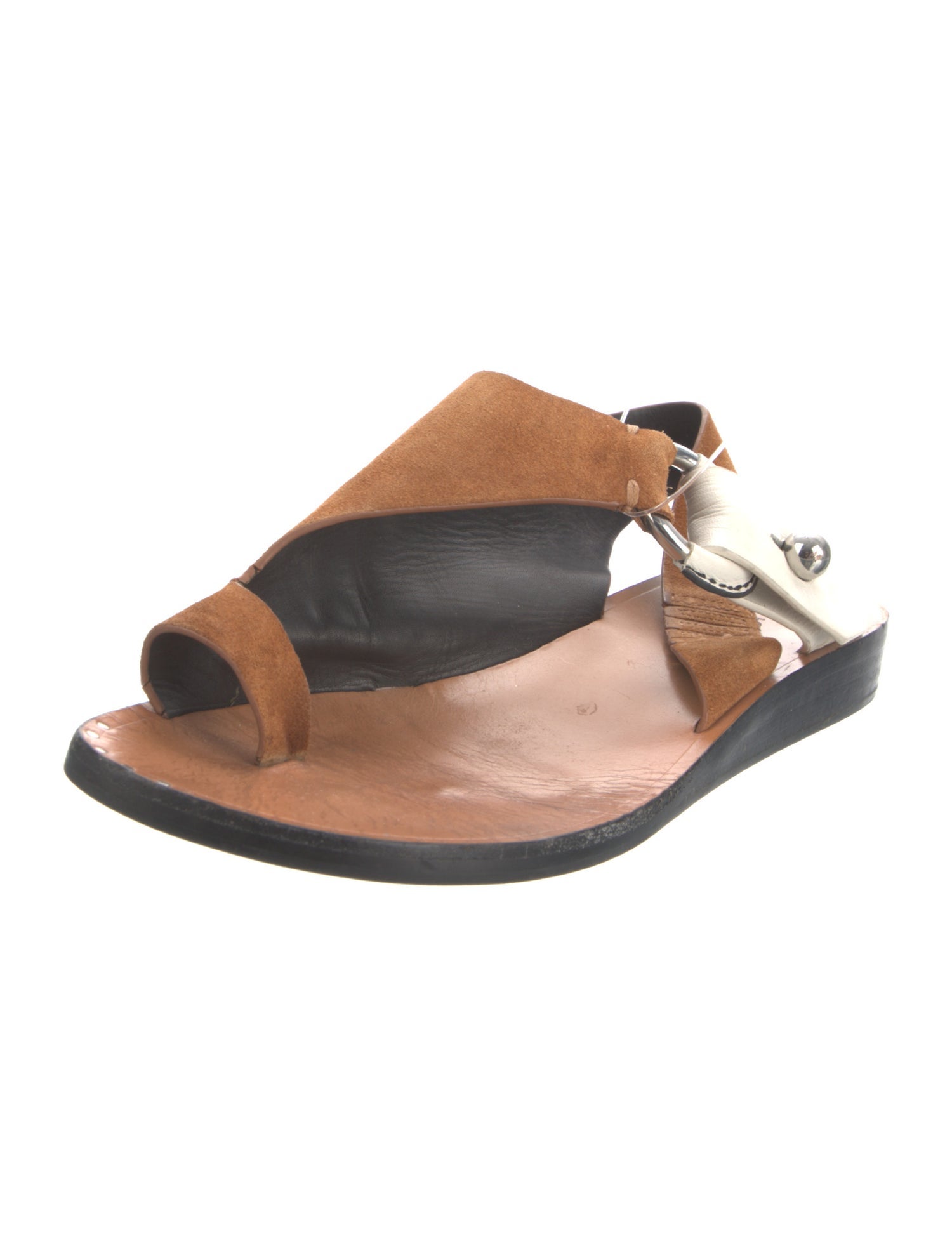 Rag & Bone Suede Colorblock Pattern Slingback Sandals