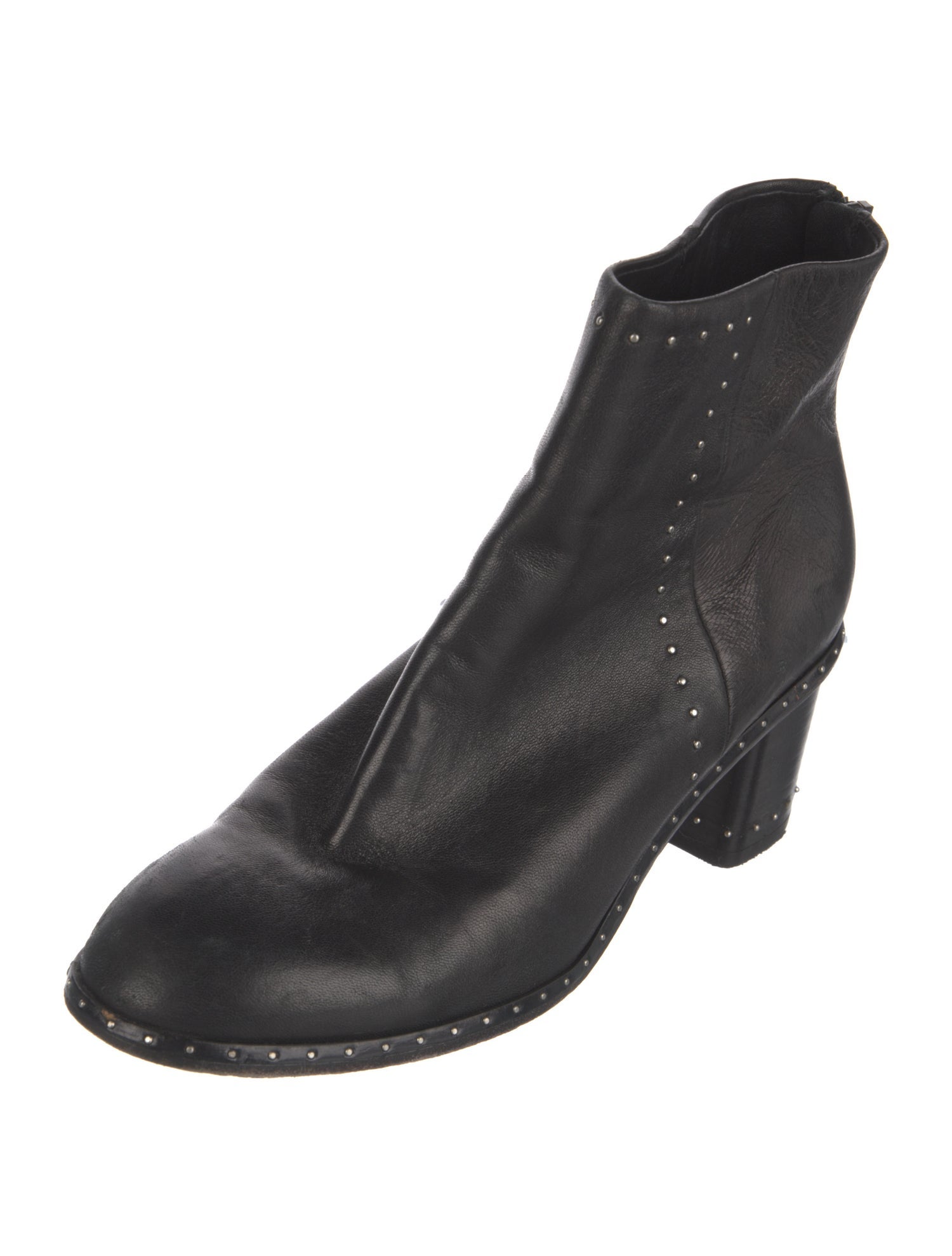 Rag & Bone Leather Studded Accents Boots