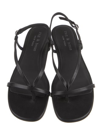 Rag & Bone Leather T-Strap Sandals