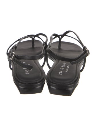 Rag & Bone Leather T-Strap Sandals