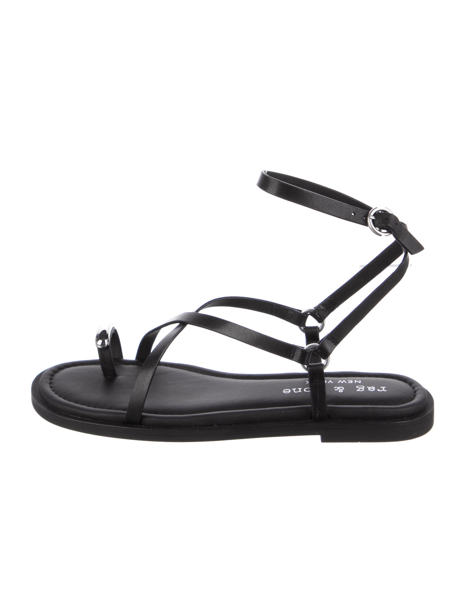 Rag & Bone Leather T-Strap Sandals