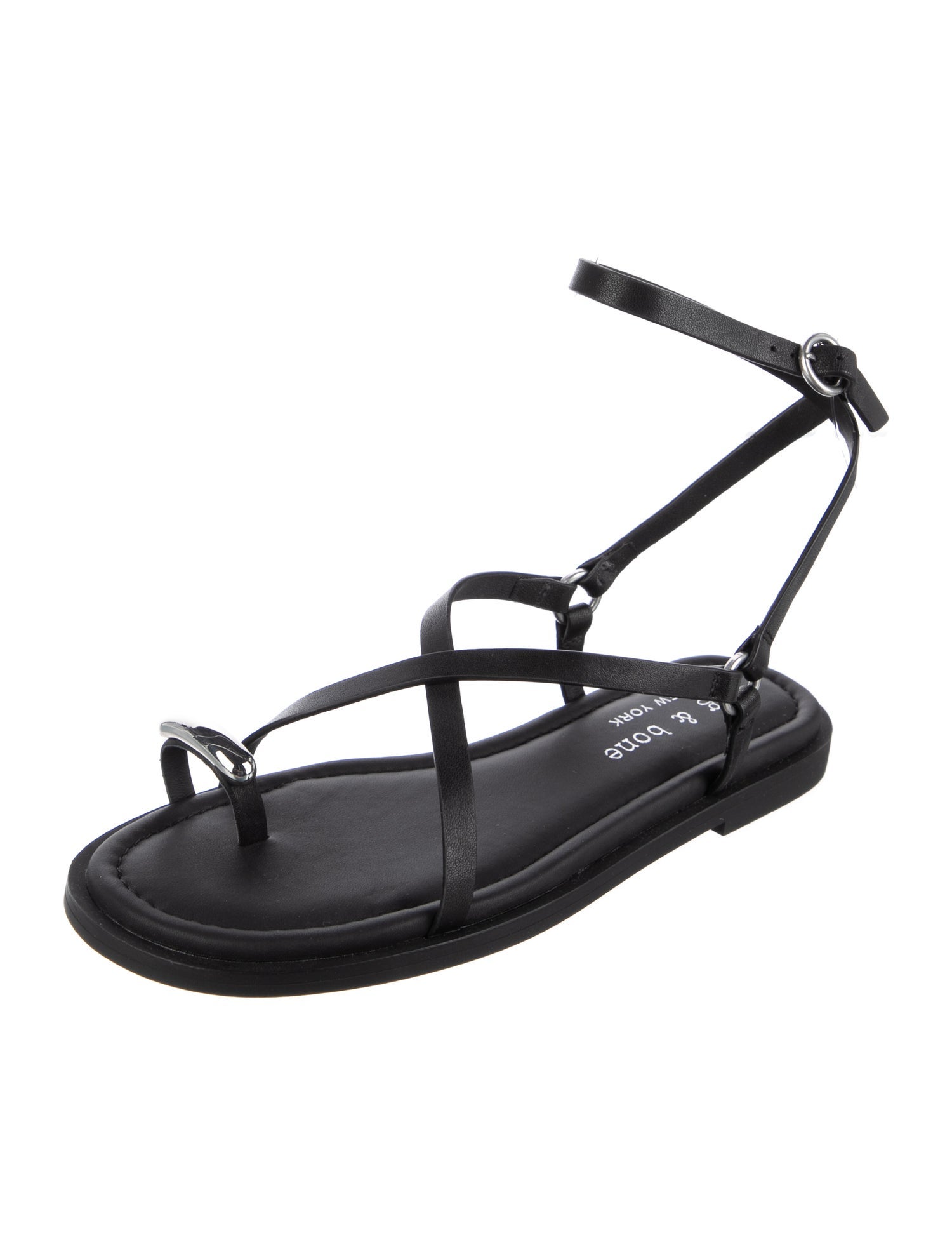 Rag & Bone Leather T-Strap Sandals