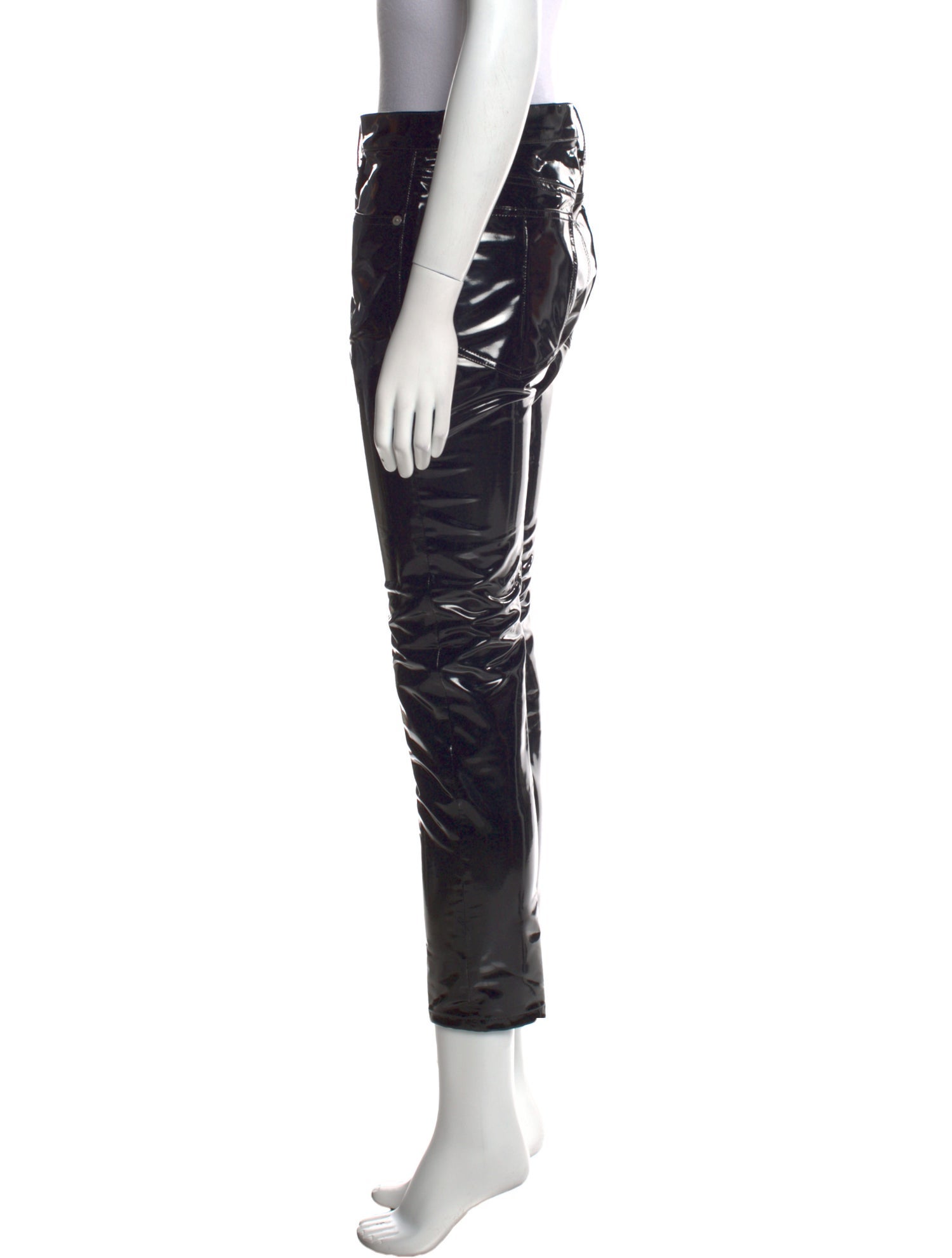 Rag & Bone Patent Leather Straight Leg Pants