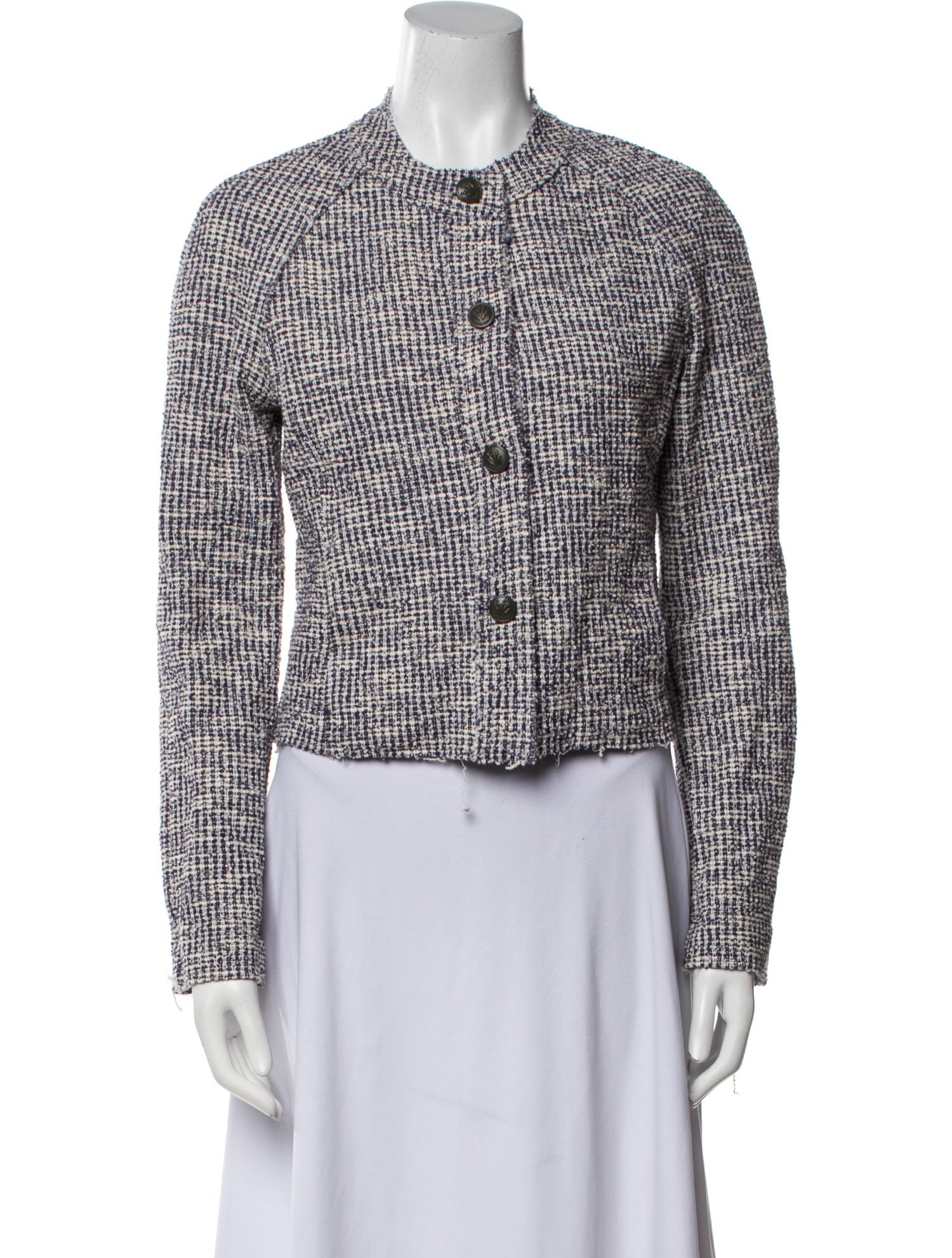 Rag & Bone Tweed Pattern Evening Jacket