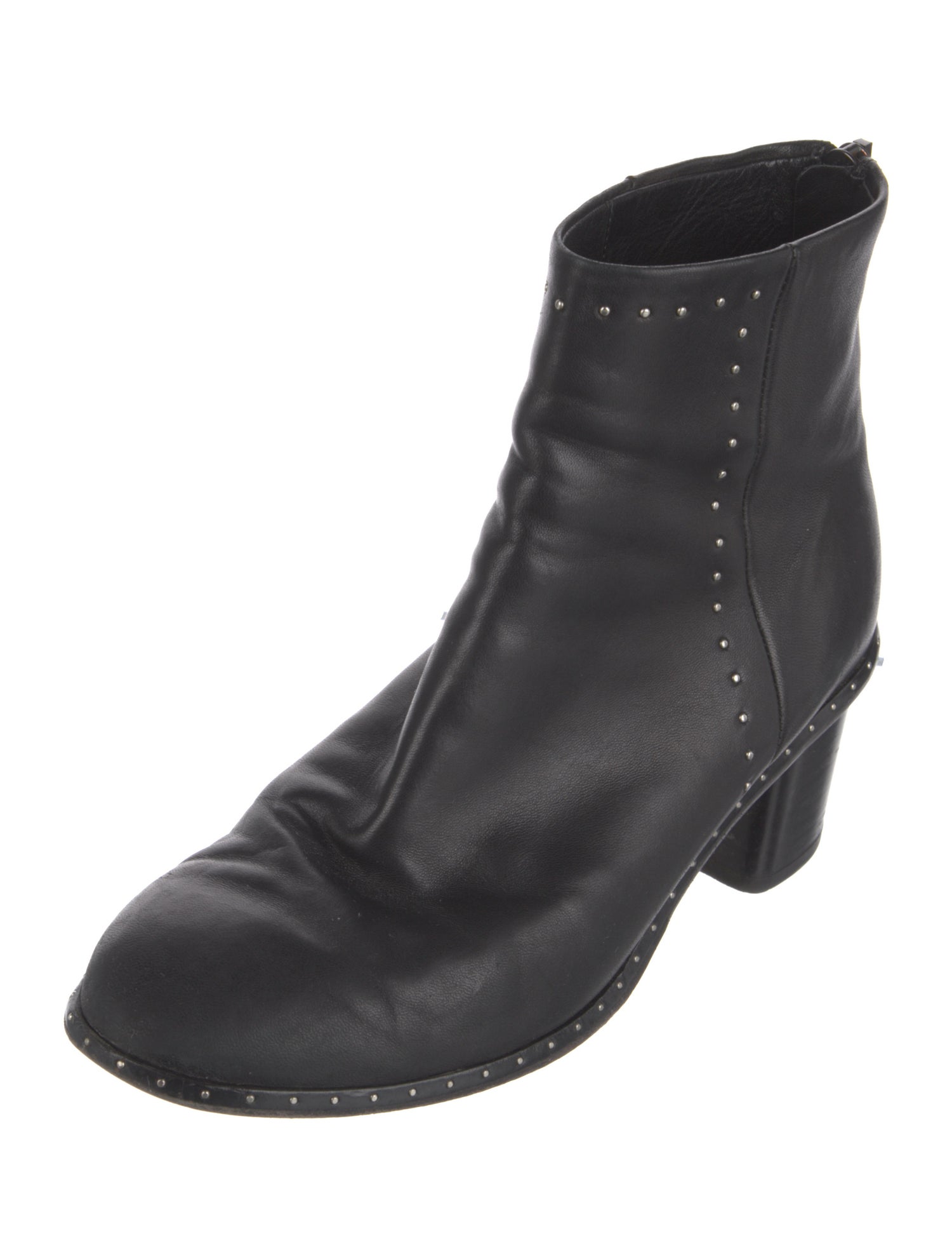 Rag & Bone Leather Studded Accents Boots
