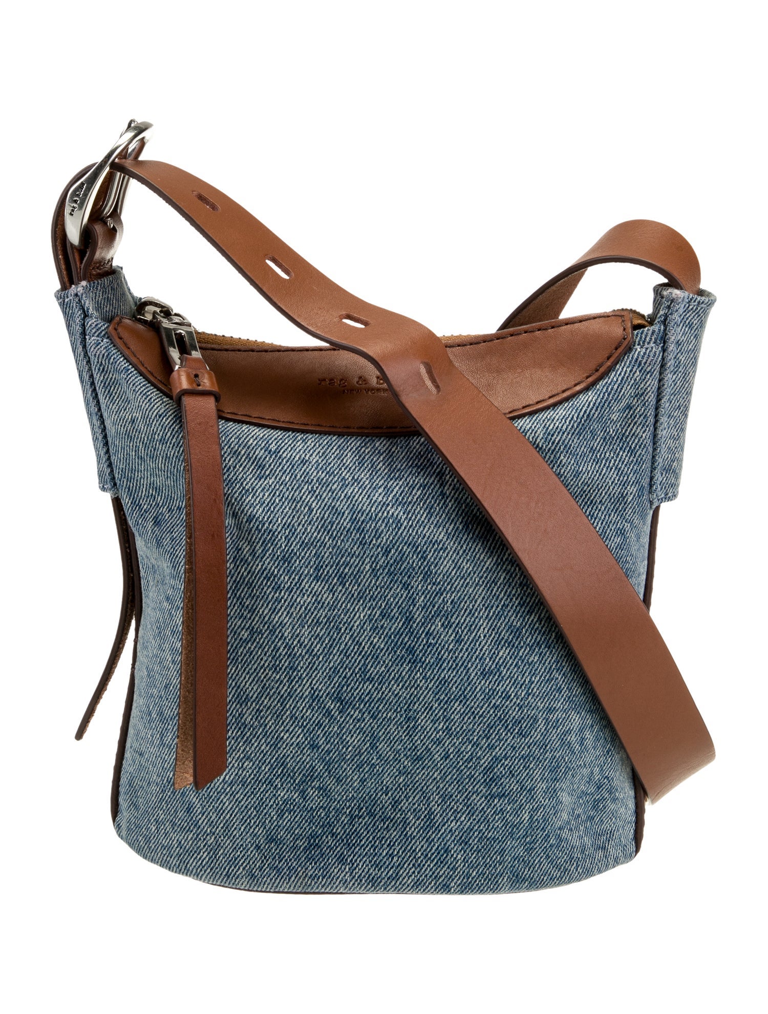 Rag & Bone Denim Messenger Bag
