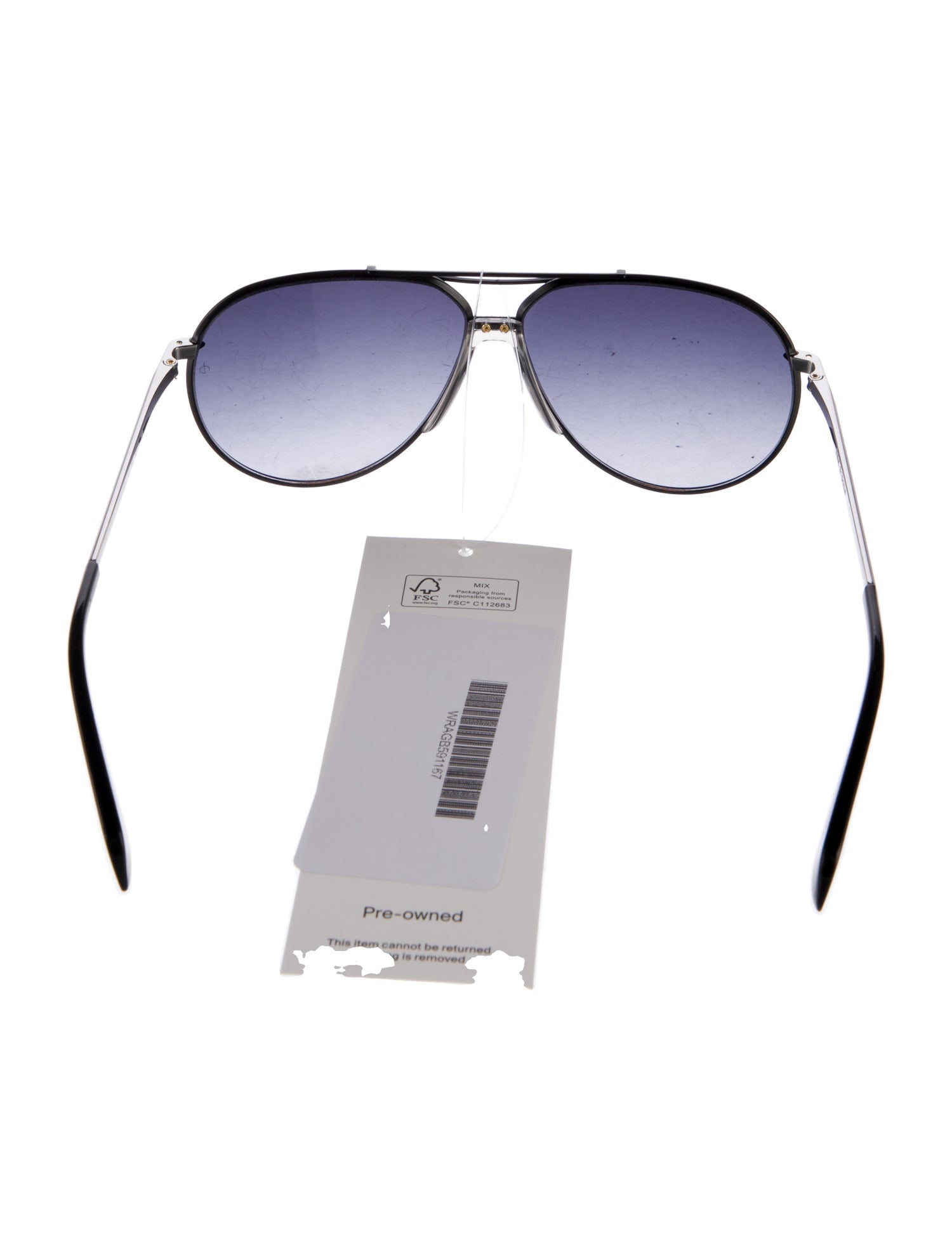 Rag & Bone Aviator Gradient Sunglasses