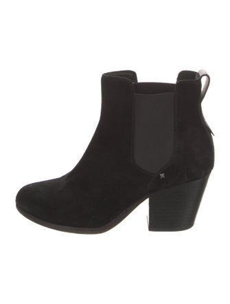 Rag & Bone Suede Leather Trim Embellishment Chelsea Boots