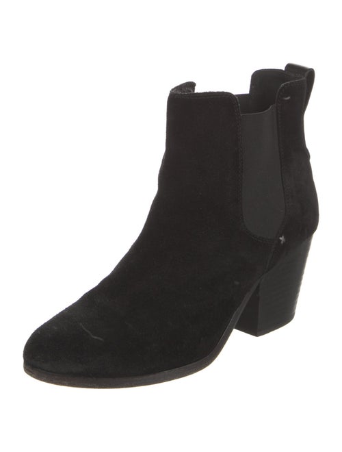 Rag & Bone Suede Leather Trim Embellishment Chelsea Boots
