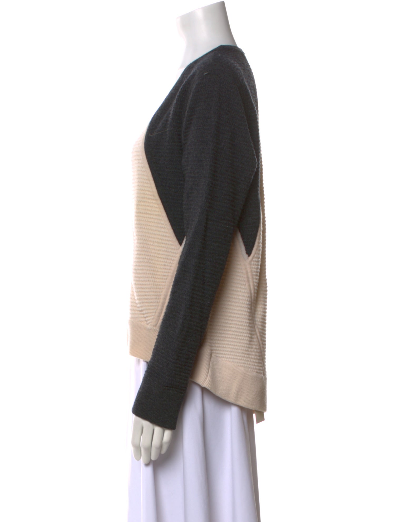 Rag & Bone Wool Colorblock Pattern Sweater