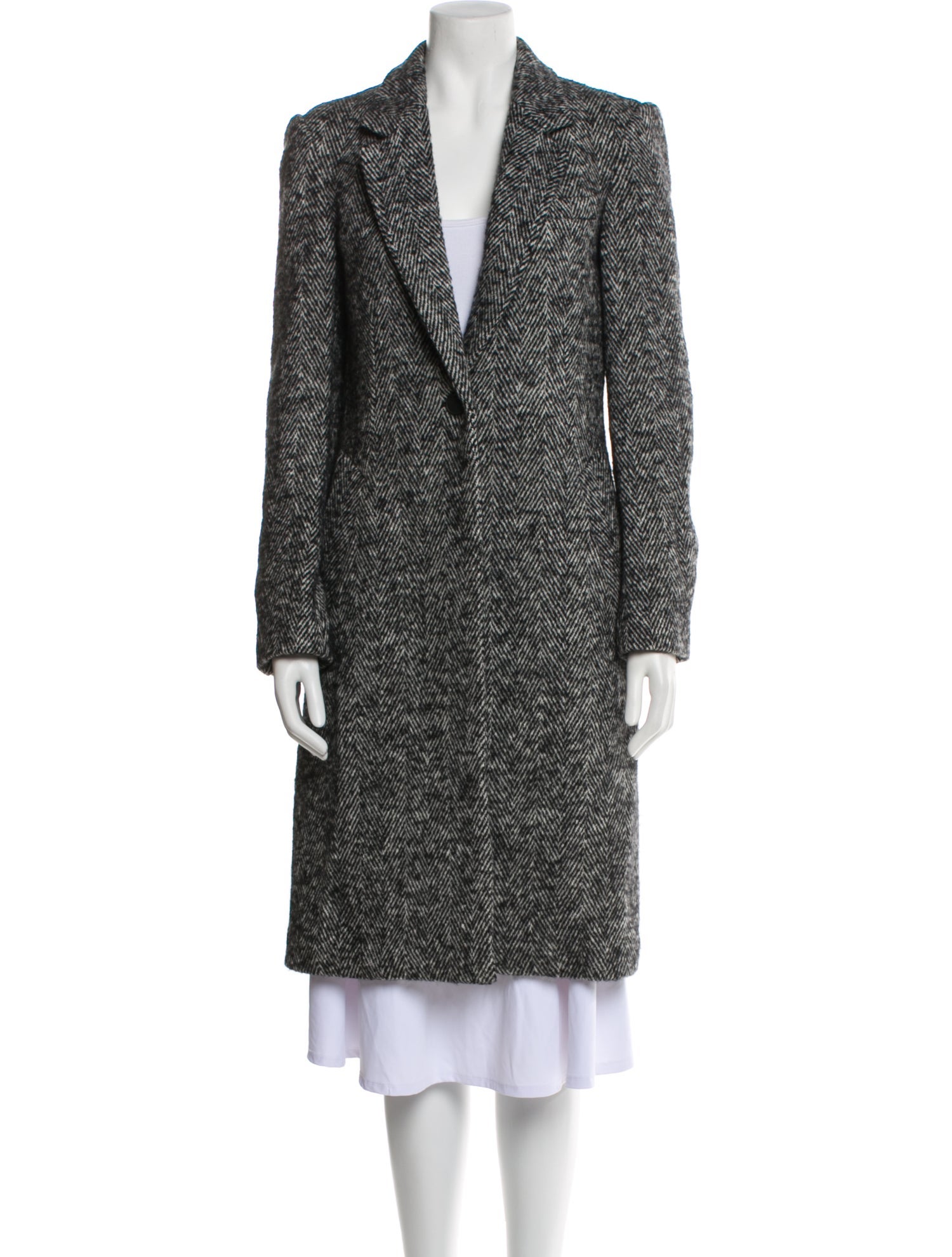 Rag & Bone Wool Tweed Pattern Coat
