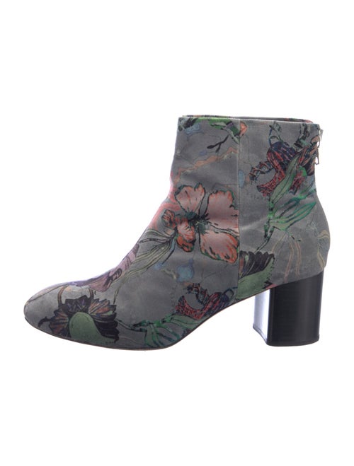 Rag & Bone Velvet Floral Print Boots