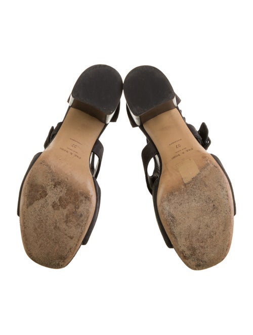 Rag & Bone Suede Leather Trim Embellishment Gladiator Sandals