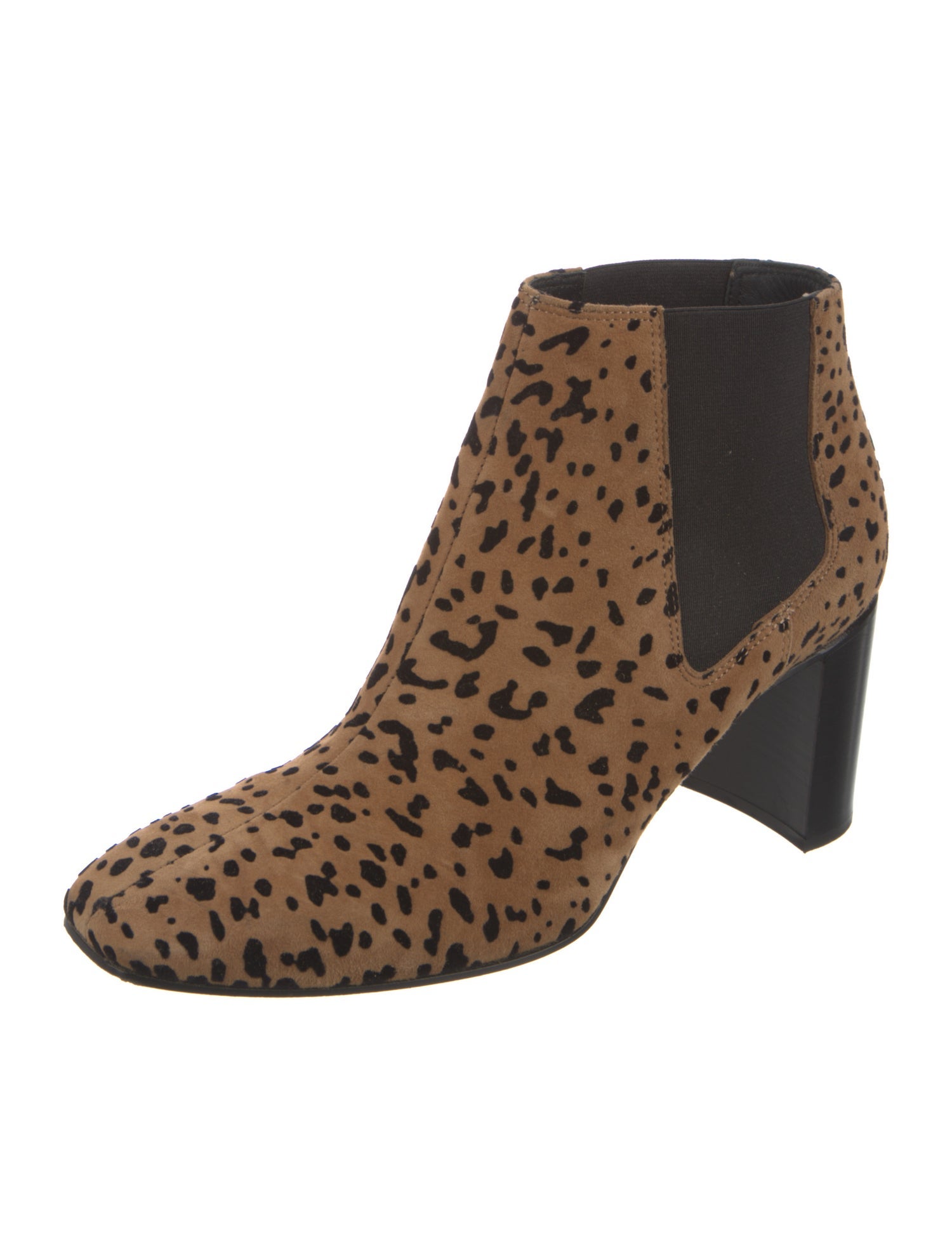 Rag & Bone Suede Animal Print Chelsea Boots